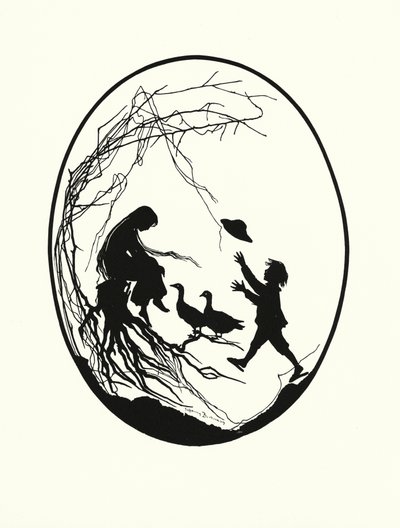 Die Gansemagd (litografia) de Johanna Beckmann