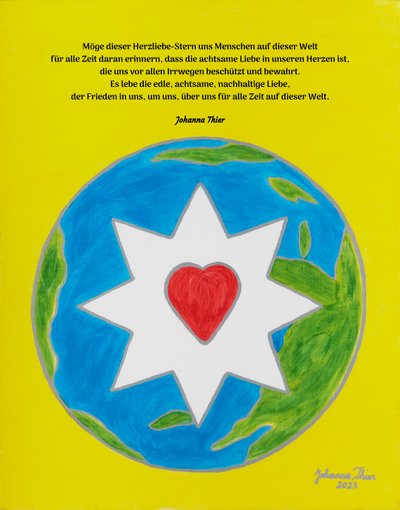 A Estrela do Amor do Coração Rosental para todos os povos deste mundo de Johanna Thier