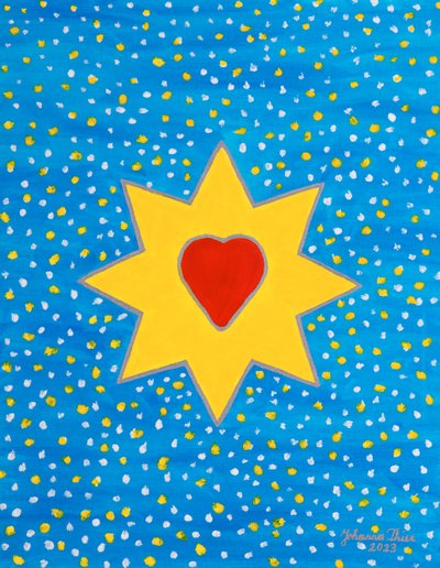 A estrela do amor nobre e atento - Imagem sem citação de Johanna Thier