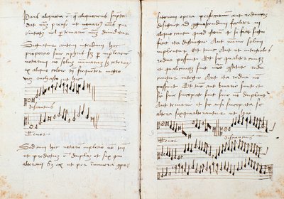 Página de A Musical Theory Book de Johannes Tinctoris de Johannes (c.1435 1511) Tinctoris