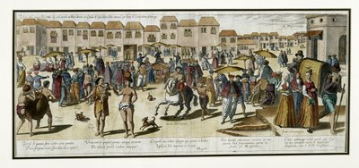 Goa, ilustração de "Jan Huyghen van Linschoten, His Discourse of Voyages into the East and West Indies" (Jan Huyghen van Linschoten, seu discurso sobre as viagens às Índias Orientais e Ocidentais) de Johannes Baptista van the Younger Doetechum