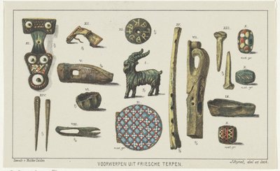 Objetos de montes Frisian Objetos de montes Frisian (título da série no objeto) de Johannes Bijtel
