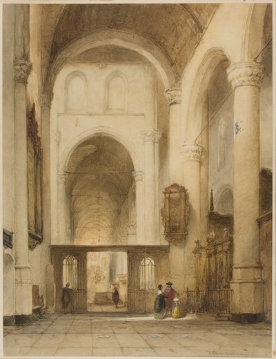 Interior da igreja de Johannes Bosboom