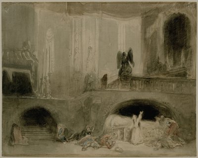 Cena da ópera Guido et Ginevra de Johannes Bosboom
