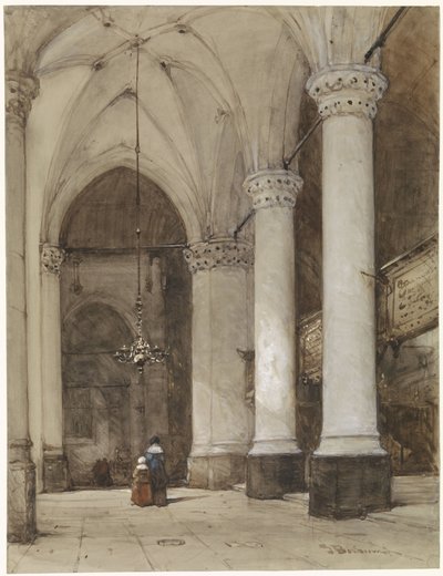 Corredor Sul da Grande Igreja em Haia
Corredor Sul da Grande Igreja em Haia, com figuras do século XVII de Johannes Bosboom