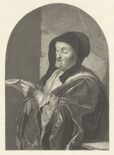 Mulher velha cantora de Johannes Cornelis Mertens