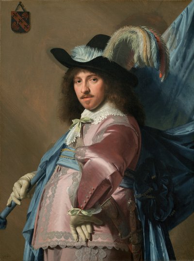 Andries Stilte como porta-estandarte de Johannes Cornelisz Verspronck