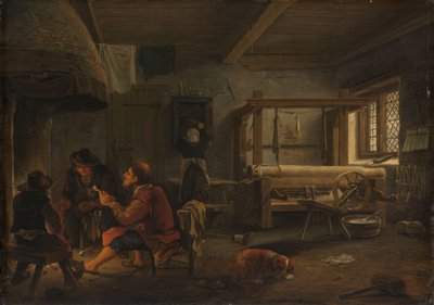 Uma oficina de tecelagem de Johannes Dircksz. van Oudenrogge