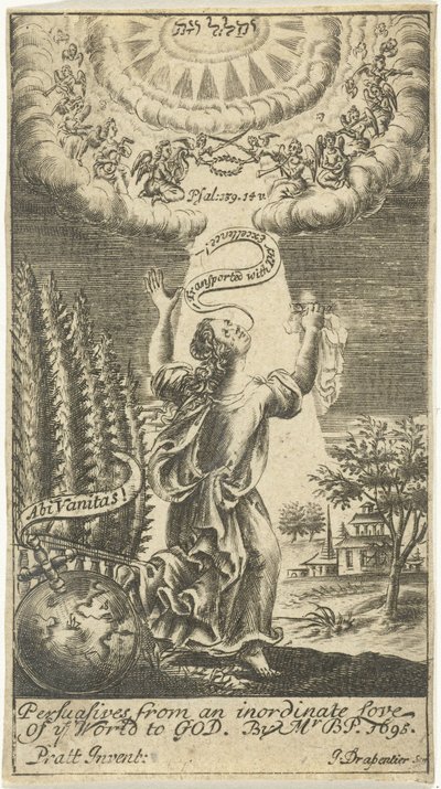 Mulher é levada para o céu de Johannes Drappentier (voor 1669 na 1713)