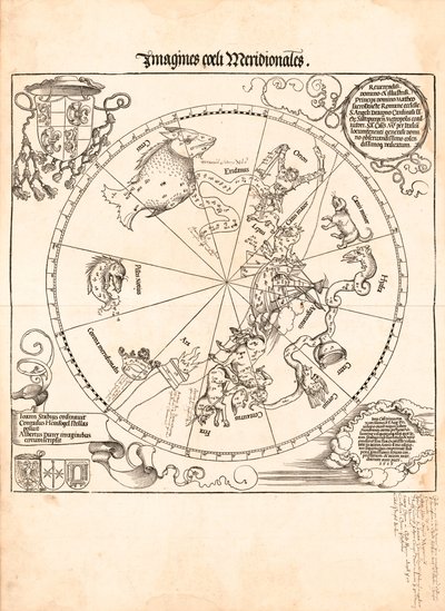 Imagina meridionales de coeli de Johannes; Dürer Stabius