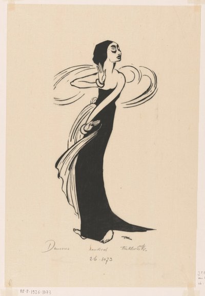 Danseres (título original no objeto) de Johannes Frederik Engelbert ten Klooster (signed by artist)