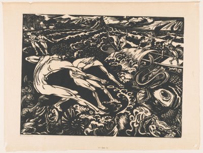 Os Pescadores (título original no objeto) de Johannes Frederik Engelbert ten Klooster (signed by artist)