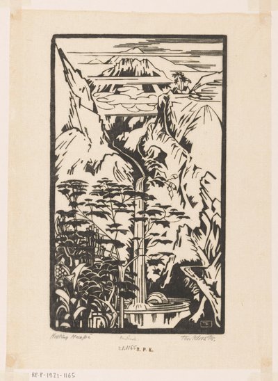 Helling Merapi (título original sobre o objecto) de Johannes Frederik Engelbert ten Klooster (signed by artist)