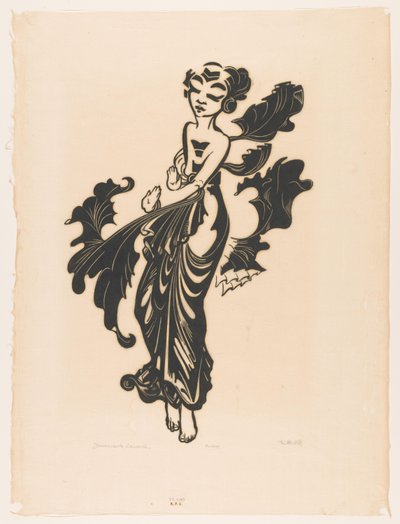 Javaansche danseres (título original sobre o objecto) de Johannes Frederik Engelbert ten Klooster (signed by artist)