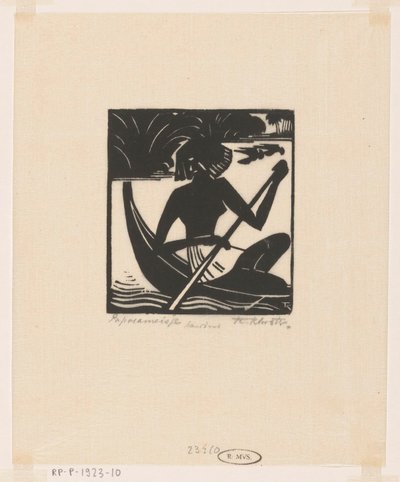 Papoeameisje (título original no objeto) de Johannes Frederik Engelbert ten Klooster (signed by artist)