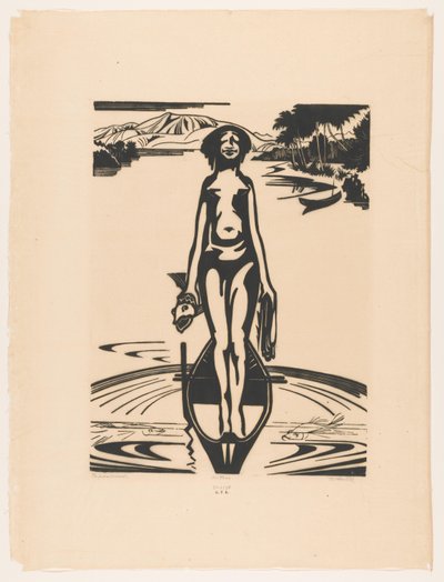 Papoeavrouw (título original sobre o objecto) de Johannes Frederik Engelbert ten Klooster (signed by artist)