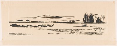 Riviermonding N. N. Guiné (título original no objeto) de Johannes Frederik Engelbert ten Klooster (signed by artist)