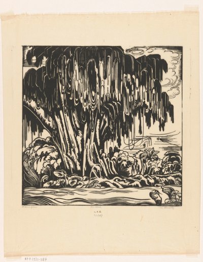 Waringin (título original no objeto) de Johannes Frederik Engelbert ten Klooster (signed by artist)