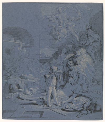 Supplicação de St Rochus
Representações bíblicas, mitológicas e alegóricas (título da série) de Johannes Glauber