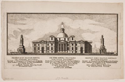 "Estabelecimento de um hospital militar para mil pessoas" de Johannes Gottfred Bradt