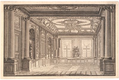 A sala de jantar em Chr. A mansão de VII em Amalienborg de Johannes Gottfred Bradt