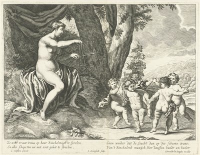 Vénus e putti dançantes de Johannes Gronsveld