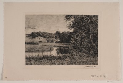 Paisagem com fluxo de Johannes Groth