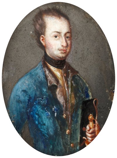 Retrato do rei Carlos XII da Suécia 1682-1718 de Johannes Heinrich Möller