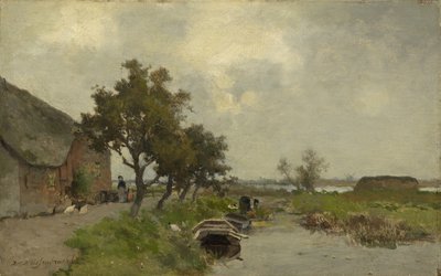 Lavar roupas, c.1850-80 de Johannes Hendrik Weissenbruch