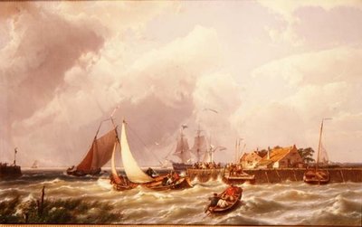 A Boca do Porto de Johannes Hermann Barend Koekkoek