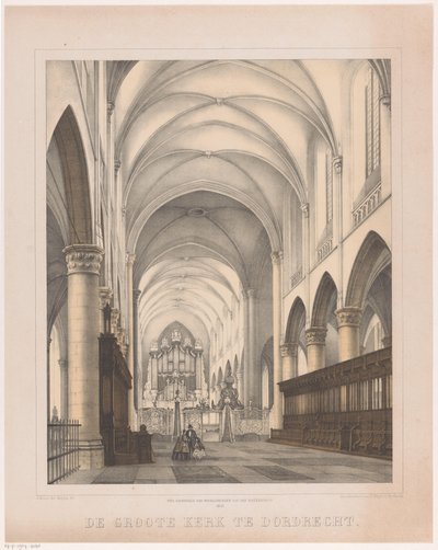 Interior da Grande Igreja em Dordrecht
A Grande Igreja em Dordrecht (título sobre o objecto) de Johannes Hermanus van der Heijden