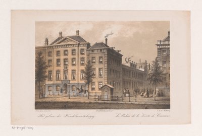 Sede do Handel-Maatschappij em Amesterdão
O edifício da Sociedade Comercial (título sobre o objecto) de Johannes Hilverdink