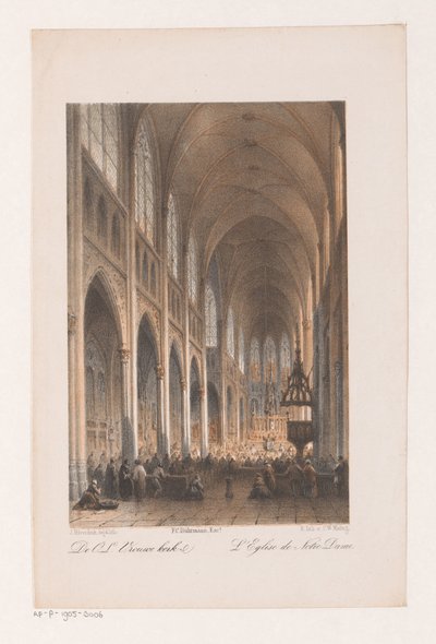 Interior da Igreja de Nossa Senhora em Amesterdão
A Igreja de Nossa Senhora (título sobre o objecto) de Johannes Hilverdink