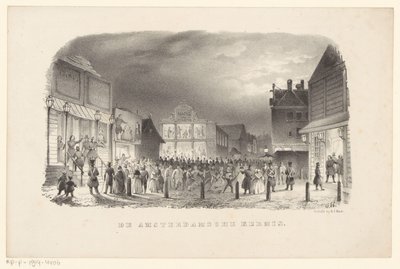 Feira sobre o Botermarkt em Amesterdão
A Feira de Amesterdão (título sobre o objecto) de Johannes Hilverdink