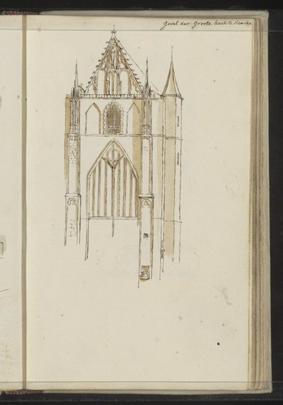 Fachada do Grote Kerk em Haarlem de Johannes Huibert Prins