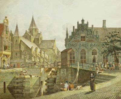 O bloqueio do canal, 1797 de Johannes Huibert Prins