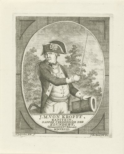 Retrato de Joachim Maurits von Kropff de Johannes Jelgerhuis