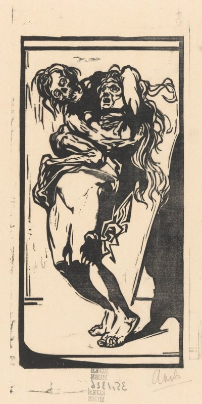 A morte e uma mulher de Johannes Josephus Aarts (signed by artist)