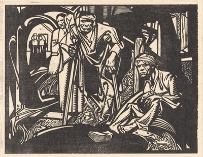 Ferido numa igreja de Johannes Josephus Aarts (signed by artist)