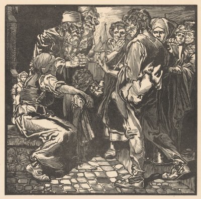Homem com bolsa de Johannes Josephus Aarts (signed by artist)