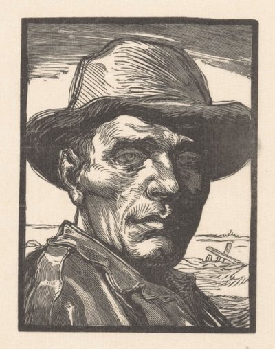 Retrato de um homem desconhecido de Johannes Josephus Aarts (signed by artist)