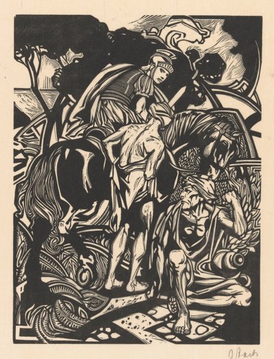 Cavaleiro romano a cavalo de Johannes Josephus Aarts (signed by artist)