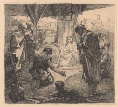 Adoração dos pastores de Johannes Josephus Aarts