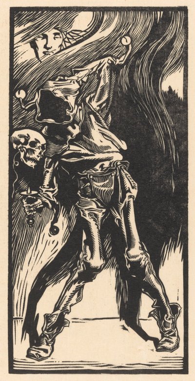 Morte como um arlequim, jogando bilboquet de Johannes Josephus Aarts