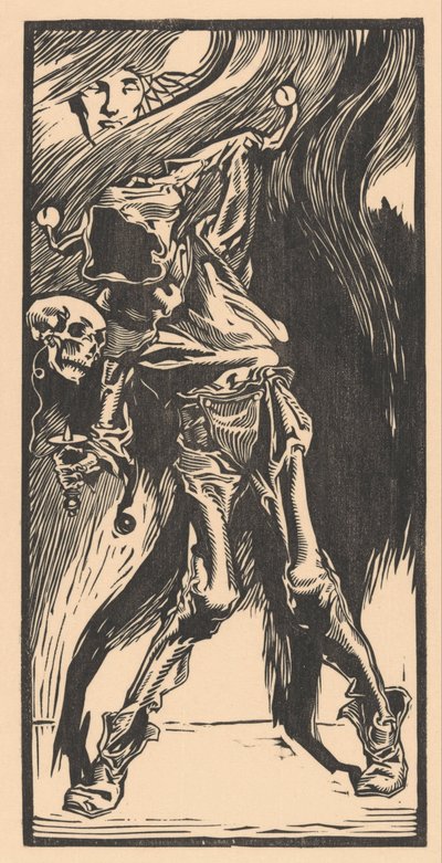 Morte como um arlequim, jogando bilboquet de Johannes Josephus Aarts