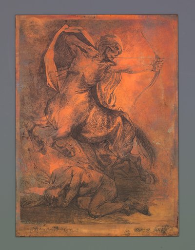 Morte como centauro com arco e flecha de Johannes Josephus Aarts