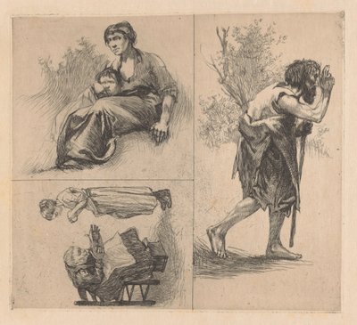 Três representações com figuras humanas de Johannes Josephus Aarts