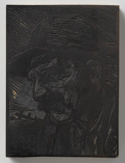 Cabeça masculina para a esquerda de Johannes Josephus Aarts
