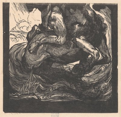 Metade inferior de um centauro de Johannes Josephus Aarts