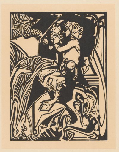 Sátiro com cacho de uvas de Johannes Josephus Aarts